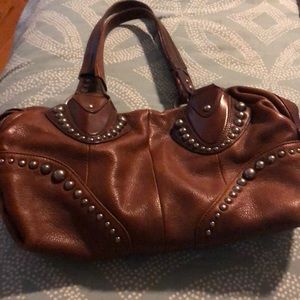 B Makowsky brown leather purse